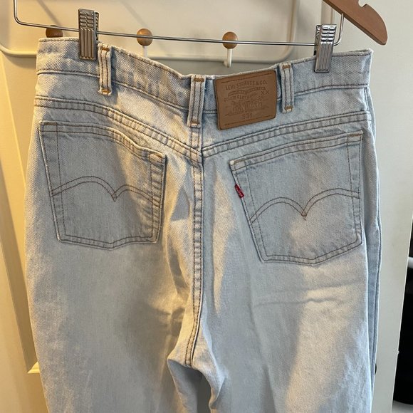 Levis Vintage 531 Made in Canada Jeans leather patch blue denim 90s 80 70 unisex - Picture 12 of 16